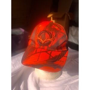 Orange Camo Blaze Orange Hunting Cap with Antler Logo‎ Adjustable